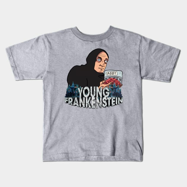 Young Frankenstein Kids T-Shirt by Rans Society